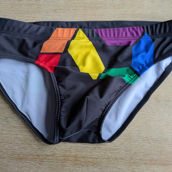Men's Low Rise Swim Brief With Adjustable Drawstring - Picture 1 of 2